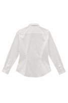 BROOKS BROTHERS CAMICIA MINIMAL OFF WHITE DONNA PRE OWNED M