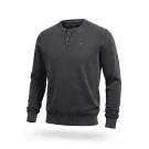 Μακρυμάνικο Μπλουζάκι Henley Casual Λογότυπο Γκρι Ανδρικό L
