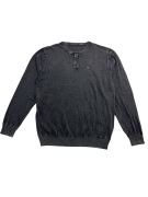 Μακρυμάνικο Μπλουζάκι Henley Casual Λογότυπο Γκρι Ανδρικό L