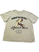 MANHATTAN DISTRICT T SHIRT GRAPHIC CREAM UOMO PRE OWNED XL