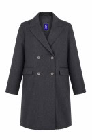 MARC CAIN CAPPOTTO90S MINIMAL GRIGIO DONNA PRE OWNED XL