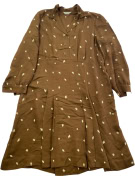 MARELLA BUTTON-UP DRESS BROWN WOMEN'S L
