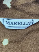 MARELLA BUTTON-UP DRESS BROWN WOMEN'S L