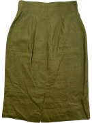 MARELLA LINEN SKIRT (PURO LINO) CASUAL OLIVE GREEN WOMEN'S S