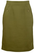 MARELLA LINEN SKIRT (PURO LINO) CASUAL OLIVE GREEN WOMEN'S S