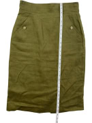 MARELLA LINEN SKIRT (PURO LINO) CASUAL OLIVE GREEN WOMEN'S S