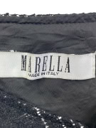 MARELLA SHIMMER MID-LENGTH SKIRT BLACK WOMEN'S S