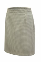 MARELLA CHECKERED MIDI SKIRT BEIGE/BLUE WOMEN'S S