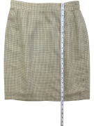 MARELLA CHECKERED MIDI SKIRT BEIGE/BLUE WOMEN'S S