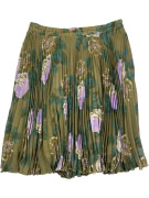 MARELLA ΦΟΥΣΤΑ PLEATED VINTAGE FLORAL OLIVE/PURPLE ΓΥΝΑΙΚΕΙΑ XL