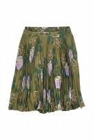 MARELLA ΦΟΥΣΤΑ PLEATED VINTAGE FLORAL OLIVE/PURPLE ΓΥΝΑΙΚΕΙΑ XL