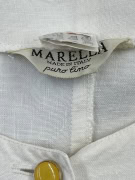 Marella White Button-Up Dress with Pockets