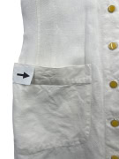 Marella White Button-Up Dress with Pockets