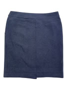 Marella Sport Wool Skirt Navy with Buttons & Bow Women’s XL