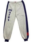 MARES VINTAGE SWEATPANTS WITH SIDE LOGO GREY/BLUE UNISEX M