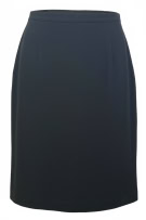 MARINA RINALDI VINTAGE SKIRT BACK ZIP BLACK WOMEN'S L
