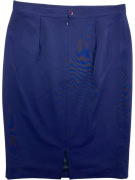 MARIO PUCCI CECCONI GONNA VINTAGE BLU DA DONNA L