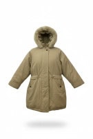 MARKS AND SPENCER ΠΑΛΤΟ ΠΑΡΚΑ MINIMAL KHAKI ΓΥΝΑΙΚΕΙΟ PRE OWNED XL