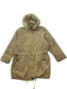 MARKS AND SPENCER ΠΑΛΤΟ ΠΑΡΚΑ MINIMAL KHAKI ΓΥΝΑΙΚΕΙΟ PRE OWNED XL