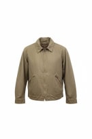 Giacca Marlboro Classics beige con zip vintage da uomo L