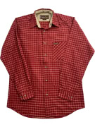 Camicia da uomo Marlboro Classics a quadri vintage rossa taglia S