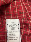 Camicia da uomo Marlboro Classics a quadri vintage rossa taglia S