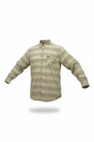 Marlboro Classics Vintage Shirt Plaid Beige-Orange Men's XL