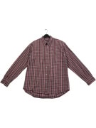 MARLBORO CLASSICS VINTAGE CHECK SHIRT BURGUNDY / RED MENS M