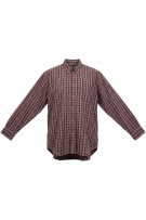 MARLBORO CLASSICS VINTAGE CHECK SHIRT BURGUNDY / RED MENS M