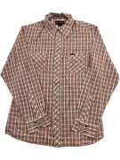 MARLBORO CLASSICS VINTAGE SHIRT WITH LOGO PLAID RED/WHITE WOMEN XL