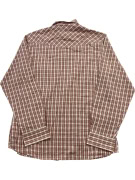 MARLBORO CLASSICS VINTAGE SHIRT WITH LOGO PLAID RED/WHITE WOMEN XL