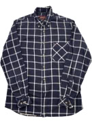 MARLBORO CLASSICS VINTAGE SHIRT WITH LOGO ON POCKET BLUE/WHITE MEN'S L