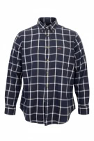 MARLBORO CLASSICS VINTAGE SHIRT WITH LOGO ON POCKET BLUE/WHITE MEN'S L