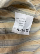 MARLBORO CLASSICS Camicia a righe con logo marrone-beige da uomo XL
