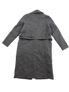 Massimo Dutti Cappotto Lungo Casual Logo Grigio da Donna M