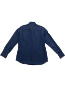 MASSIMO DUTTI DENIM SHIRT VINTAGE STYLE BLUE MEN'S L