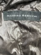 Massimo Rebecchi Piumino vintage con pelliccia nero da donna 46 (S)
