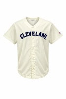 MATCH HYP BASEBALL JERSEY VINTAGE CLEVELAND OFF WHITE ΑΝΤΡΙΚΟ PRE OWNED L