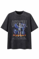 MAWANI GRAPHIC TEE VINTAGE WASHED NERO UOMO PRE OWNED XL