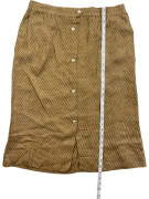 MAX MARA ΦΟΥΣΤΑ ΜΕ ΚΟΥΜΠΙΑ ΡΙΓΩΤΗ ΚΑΦΕ/ΜΑΥΡΗ UNISEX L
