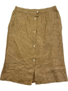 MAX MARA ΦΟΥΣΤΑ ΜΕ ΚΟΥΜΠΙΑ ΡΙΓΩΤΗ ΚΑΦΕ/ΜΑΥΡΗ UNISEX L