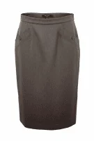 Max Mara Brown Wool Pencil Skirt Women’s Size M