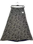 MAX MARA MAXI ΦΟΥΣΤΑ SILK ΑΦΗ PRINT ΜΠΛΕ/KHAKI ΓΥΝΑΙΚΕΙΑ XS