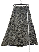 MAX MARA MAXI ΦΟΥΣΤΑ SILK ΑΦΗ PRINT ΜΠΛΕ/KHAKI ΓΥΝΑΙΚΕΙΑ XS
