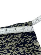 MAX MARA MAXI ΦΟΥΣΤΑ SILK ΑΦΗ PRINT ΜΠΛΕ/KHAKI ΓΥΝΑΙΚΕΙΑ XS