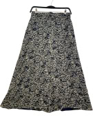 MAX MARA MAXI ΦΟΥΣΤΑ SILK ΑΦΗ PRINT ΜΠΛΕ/KHAKI ΓΥΝΑΙΚΕΙΑ XS