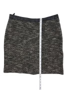 MAX&Co. Φούστα Vintage Μοτίβο Tweed Μαύρο-Λευκό Γυναικεία L