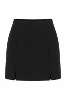 MAXX CO MINI SKIRT MINIMAL BLACK WOMEN PRE OWNED S