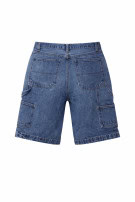 MELTIN POT DENIM SHORTS CARGO WASHED BLUE MEN PRE OWNED M