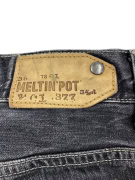 Meltin’ Pot Τζιν Παντελόνι Casual Distressed Χωρίς Λογότυπο Γκρι Ανδρικό L